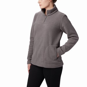 Columbia Chaqueta De Lana Canyon Point™ Sherpa Pullover Mujer Grises (137MWOUFE)